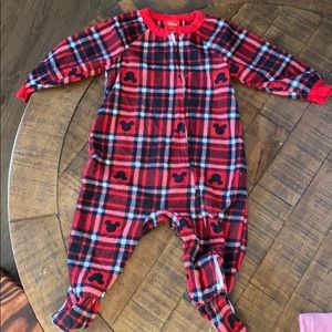 Mickey Mouse fleece footed pajamas